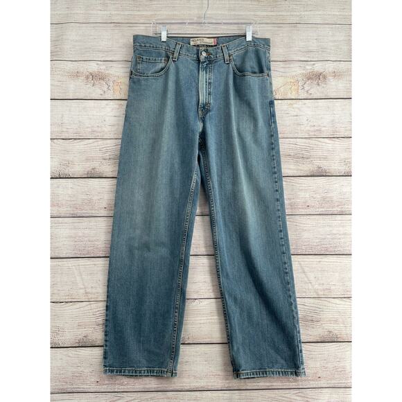 Vintage Y2K Levi's 559 Relaxed Straight Leg Jeans Mens Sz 36x30 Blue Medium Wash - Picture 1 of 8